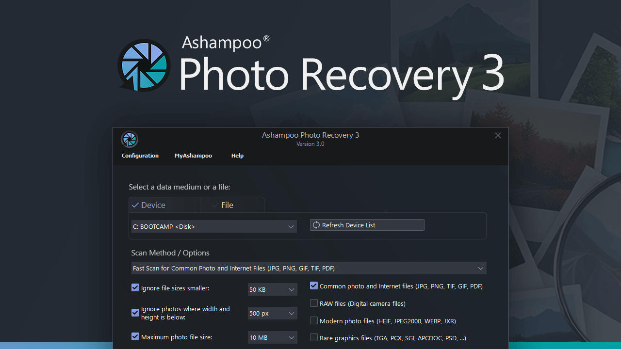 Ashampoo® Photo Recovery 3