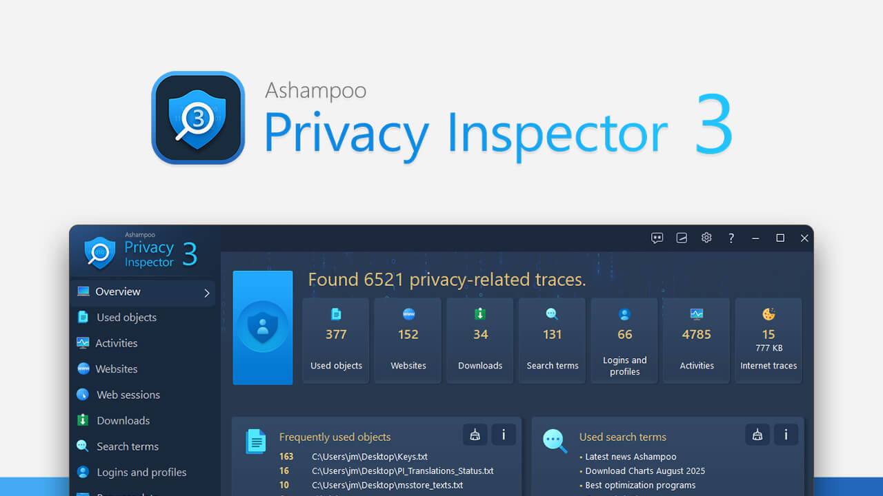 Ashampoo® Privacy Inspector 3